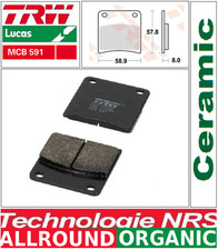 Set of 2 rear brake pads TRW MCB591 organic Suzuki VX 800 L (VS51B) 90-95