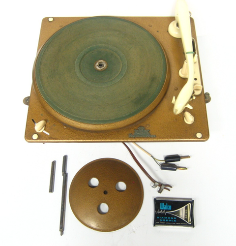 Rex Perpetuum Ebner Turntable From 1955 Grundig Majestic Console Plays & Ejects