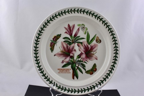 PORTMEIRION BOTANIC GARDEN LILY FLOWERED AZALEA 10" DINNER PLATE - MINT
