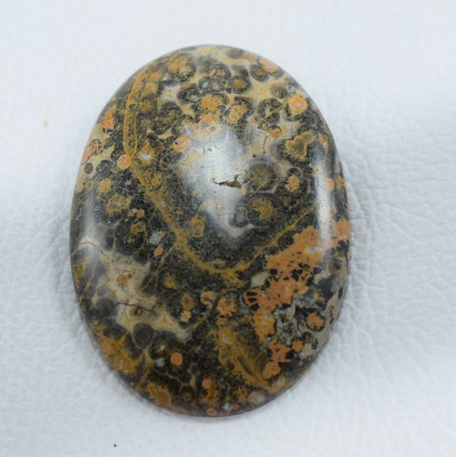 145 Carat Natural Leopard Skin Jasper Oval Shape Loose Stone Cabochon 60*42 MM - Picture 2 of 3
