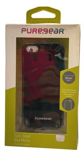 PureGear Slim Shell Case for iPhone 5/5s, Black - Picture 2 of 8