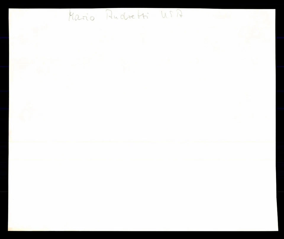 Mario Andretti Formel 1 1968-1982 Foto Druck Signiert + G 36750 - Bild 2 von 2