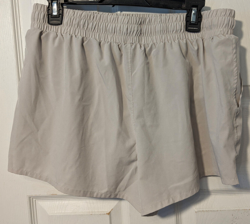 Sincerely Jules Beige Khaki Wrap Look Summer Shorts size XL Sporty Beach Pool - Picture 3 of 3