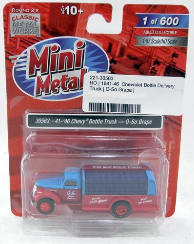 Camión botella Chevy escala HO '41-'46 - uva O-So - mini metales #30563 | Zustand: New