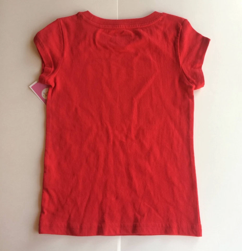 Nueva Camisa de Navidad Niñas 4 XS Roja Fiesta Alegría Algodón Top Rosa Calcetines Foto 4 de 4