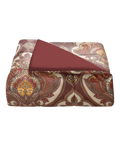Fairfield Square Collection Estelle 6-Pc Twin XL Comforter Set Reversible Merlot - Picture 4 of 8