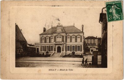 AK Milly Hotel de Ville Frankreich (1371046)