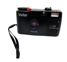 VTG Vivitar PS15 35mm Film Cameraw/Strap UNTESTED PARTS ONLY AS IS