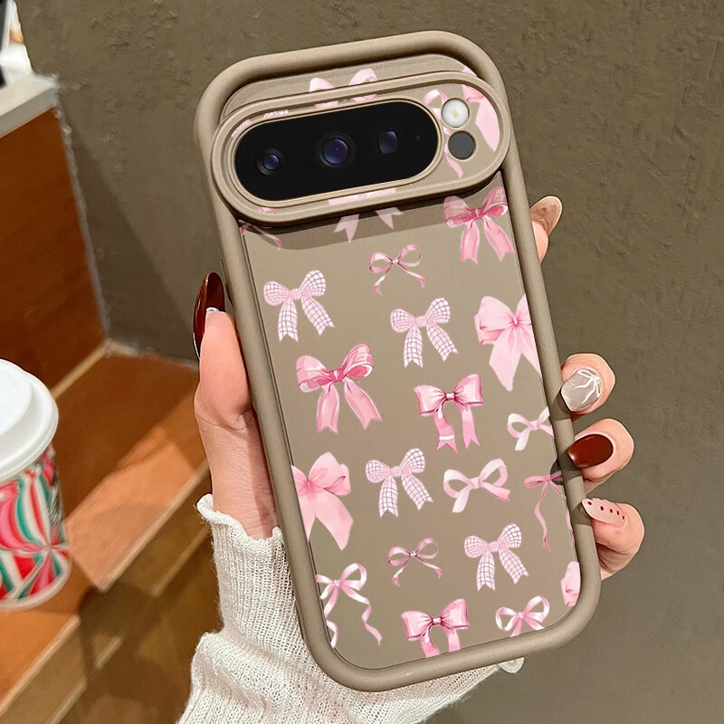 Shockproof Cute Bow TPU Phone Case for Google Pixel 9 Pro XL 8 7 Pro 8A 7A