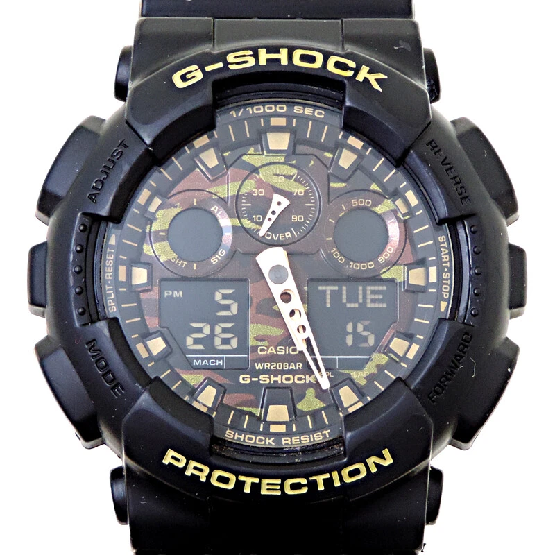 Casio G SHOCK GA 100 Series Analog Digital Men s Watch GA 100CF