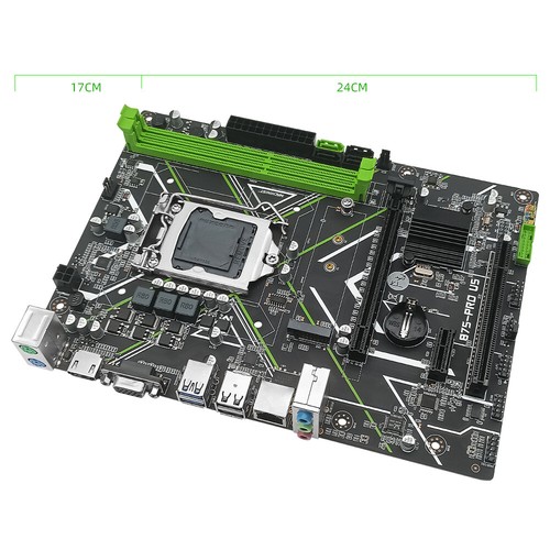 B75 Motherboard LGA 1155 with 8GB DDR3 RAM SATA (NGFF) M.2 + Intel i5 2500 CPU - 第 3/12 張圖片