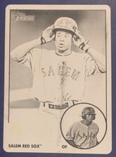 Jackie BRADLEY Jr🔥2012 Topps Heritage Minors Black RC Printing Plate #96 1/1