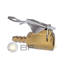 Testina di gonfiaggio pressione pneumatici raccordo attacco rapido per manometro