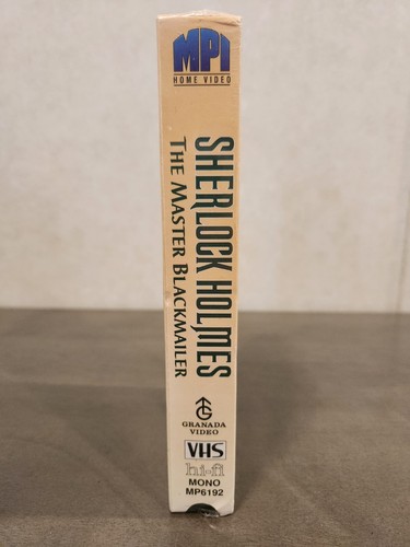 New Sealed Sherlock Holmes The Master Blackmailer VHS 1993 Watermark *See Desc* - Picture 4 of 11