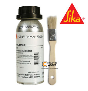 SIKA 206 Primer G+P 250ml use with Sikaflex 221, 512, 521, 522 Adhesive/Sealant