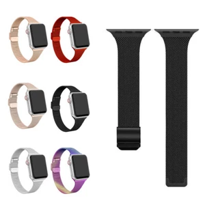 Bracelet en boucle milanais pour Apple Watch Series 6 5 4 3 2 1 Bracelet en acier inoxydable