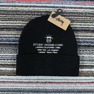 帽子 00's old stussy plane beanie knit hat s-l400.jpg