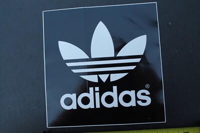 ADIDAS Shoes Footwear Black White 3-Striped Leaf Sneaker Skateboarding  STICKER | eBay