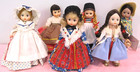 Cute Lot of Original All Vinyl 8" Vintage Dolls by Madame Alexander