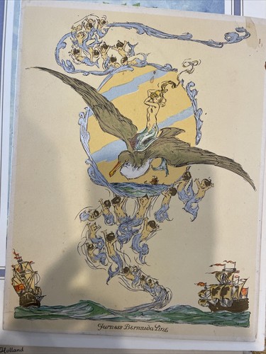 Lot of 4 vintage paper restsurant menus from France , Holland and more - Picture 11 of 11