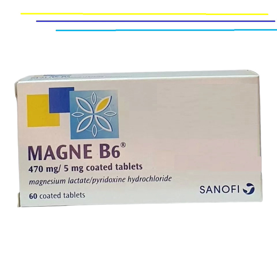 MAGNE B6 470mg - Magnesium deficiency,Stress,Muscle cramps,Fatigue-60Tabls