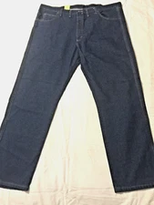 NEW Wrangler Rugged Wear Blue Denim Jeans 44x32 Relaxed Fit Work or Casual