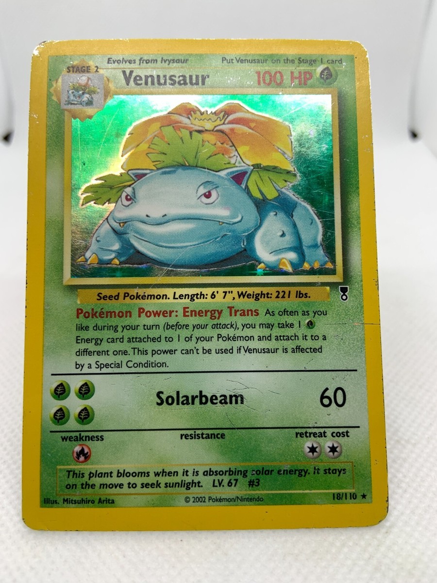 旧裏フシギバナ Venusaur Base Set Vintage Holo Venusaur 18/110 Holo Legendary Collection - Pokémon Card - HP