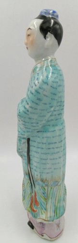 Antique / Vintage Chinese Famille Man Figurine Statues Porcelain China - Picture 2 of 12