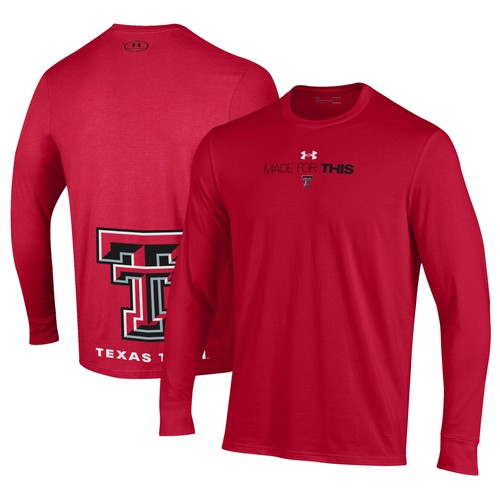 Unisex Under Armour Red Texas Tech Red Raiders 2024 OnCourt Bench