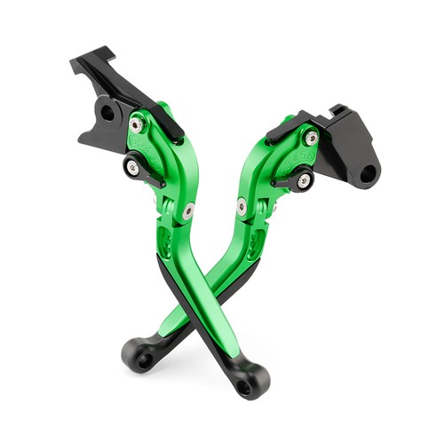 Folding Extendable Brake Clutch Levers For KAWASAKI NINJA 250/400 Z250/SL Z300 - Foto 22 di 35