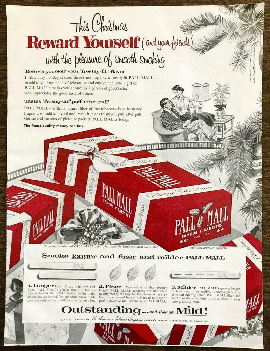 cigarette christmas tree 2FIRSTS 1952 Christmas Tree Old Gold