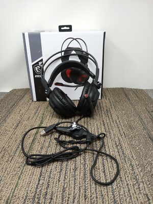 【レア】MSI ゲーミングヘッドセット DS502 GAMING HEADSET MSI DS502 Wired Gaming Headset Black DS502 - Best Buy