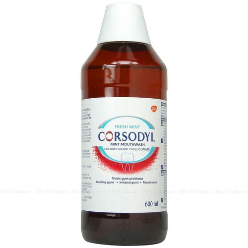 Corsodyl Mouthwash Fresh Mint Mouth Hygiene Wash Treat Prevent Gum