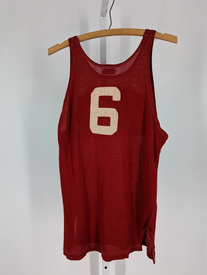 Camiseta deportiva de baloncesto Russell Athletic vintage años 30 40 Flying Dutchman Loopstitch Foto 2 de 4