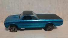 Hot Wheels Redline Vintage 1967 Custom Fleetside Aqua Made in USA