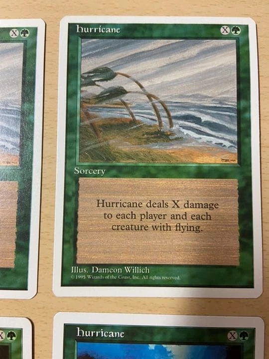 Magic The Gathering Hurricane Card Set 4ED 2 English Anthology 2 Used - Image 3 of 4