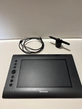 Turcom TS-6610 14”x9.5” Drawing Pen Tablet Works Used Accessories Included