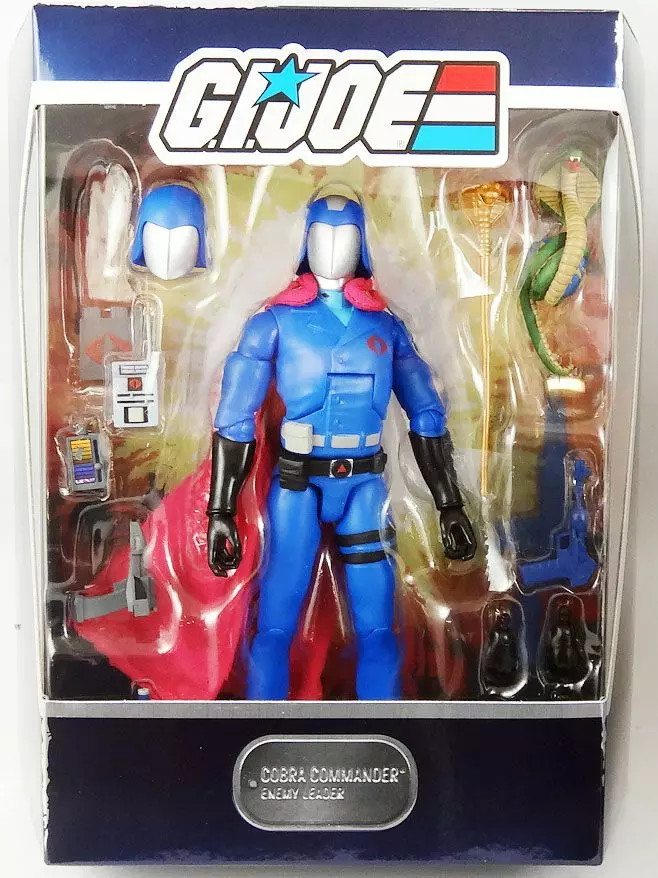 Figurine articulée Cobra Commander G.I. Joe Super7 17cm avec accessoires