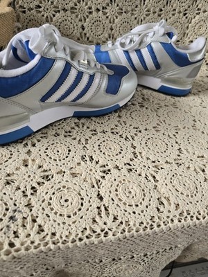 Adidas ZX 700 Mens Shoes Size 8 Blue Grey and White. Pre-Owned