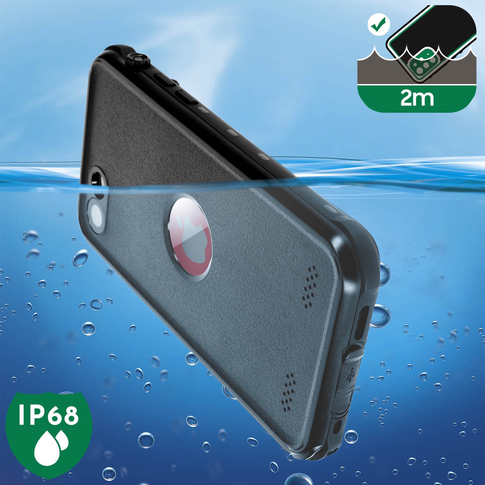 Coque iPhone 7/8/SE anti-rayure et eau avec protège-écran transparent - 3
