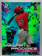 Jo Adell 2019 Bowman Platinum Prismatic Prodigies GREEN #PPP-1 Angels  /99