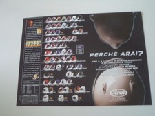 advertising Pubblicità 1999 CASCO HELMET ARAI RX-7XX/QUANTUM-F/NR-3/SZ/MAVERICK