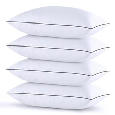 Pillows Standard Size Set of 4, Bed Pillows Set of 4, Down Alternative Luxury...