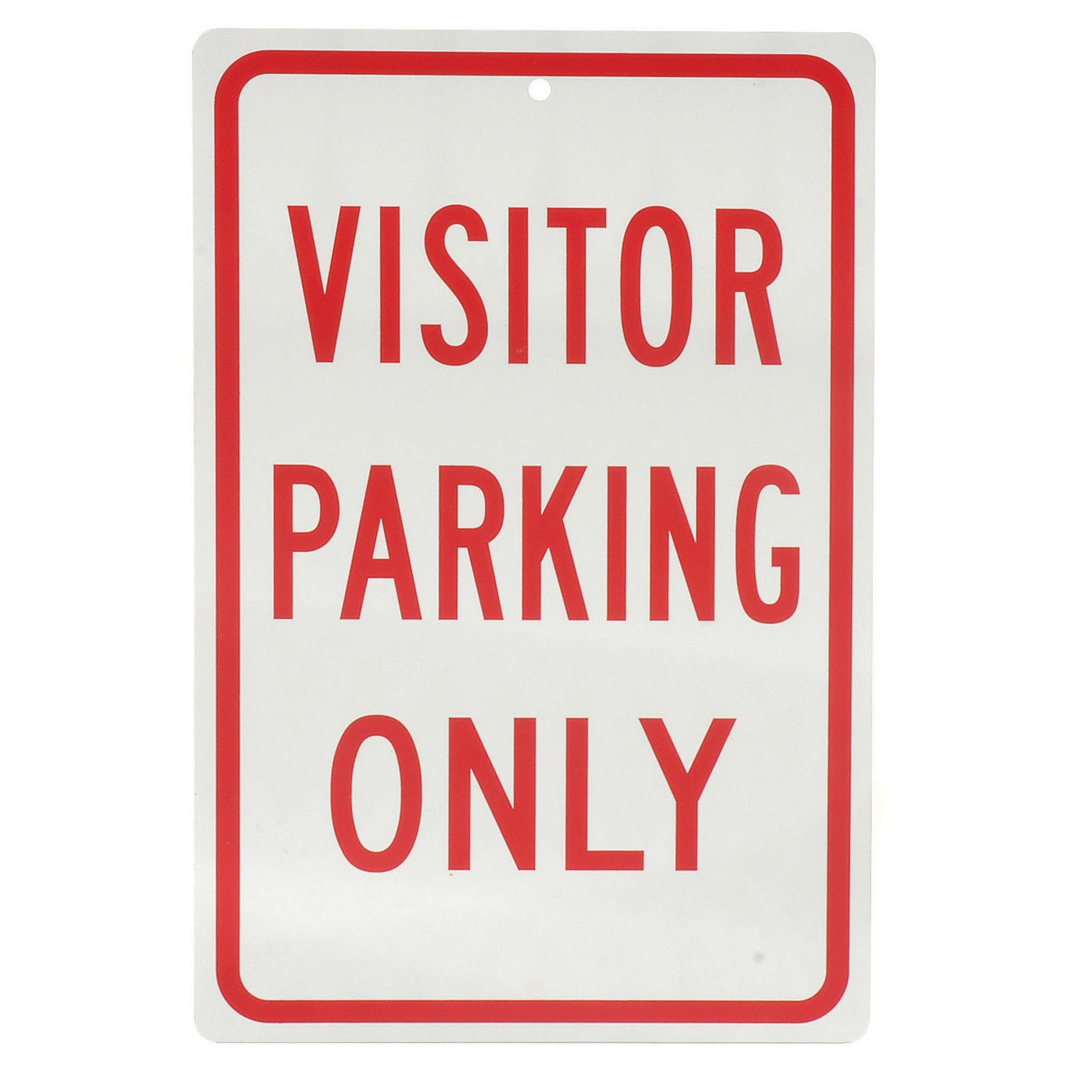 Global Industrial Visitor Parking Only Aluminum Sign .063mm Thick