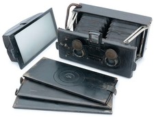 Murer Klapp SL stereo camera 3D made in Italy Italian 60x130mm format.