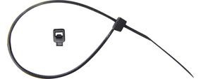 Collier de serrage plastique noir 300mm serre-câble électricien 100x