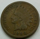 US 1888 Indian Head Cent  **