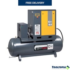 SIP Rotary Screw Air Compressor with Dryer 400V 3-Phase 500L 20hp 75.9CFM 70dB