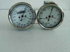 Smiths 150-10 MPH Tacho + 100-0 TACHO 80mm Einbau M18x1,5 Gewinde Nachbau