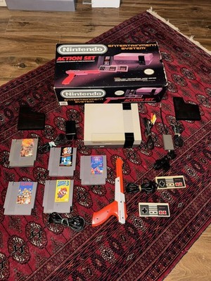 NES Nintendo Entertainment System Console Action Set Complete CIB Box W Mario